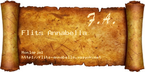 Flits Annabella névjegykártya